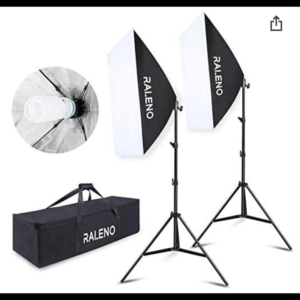 RALENO Softbox Photography Lighting Kit 20"X28"